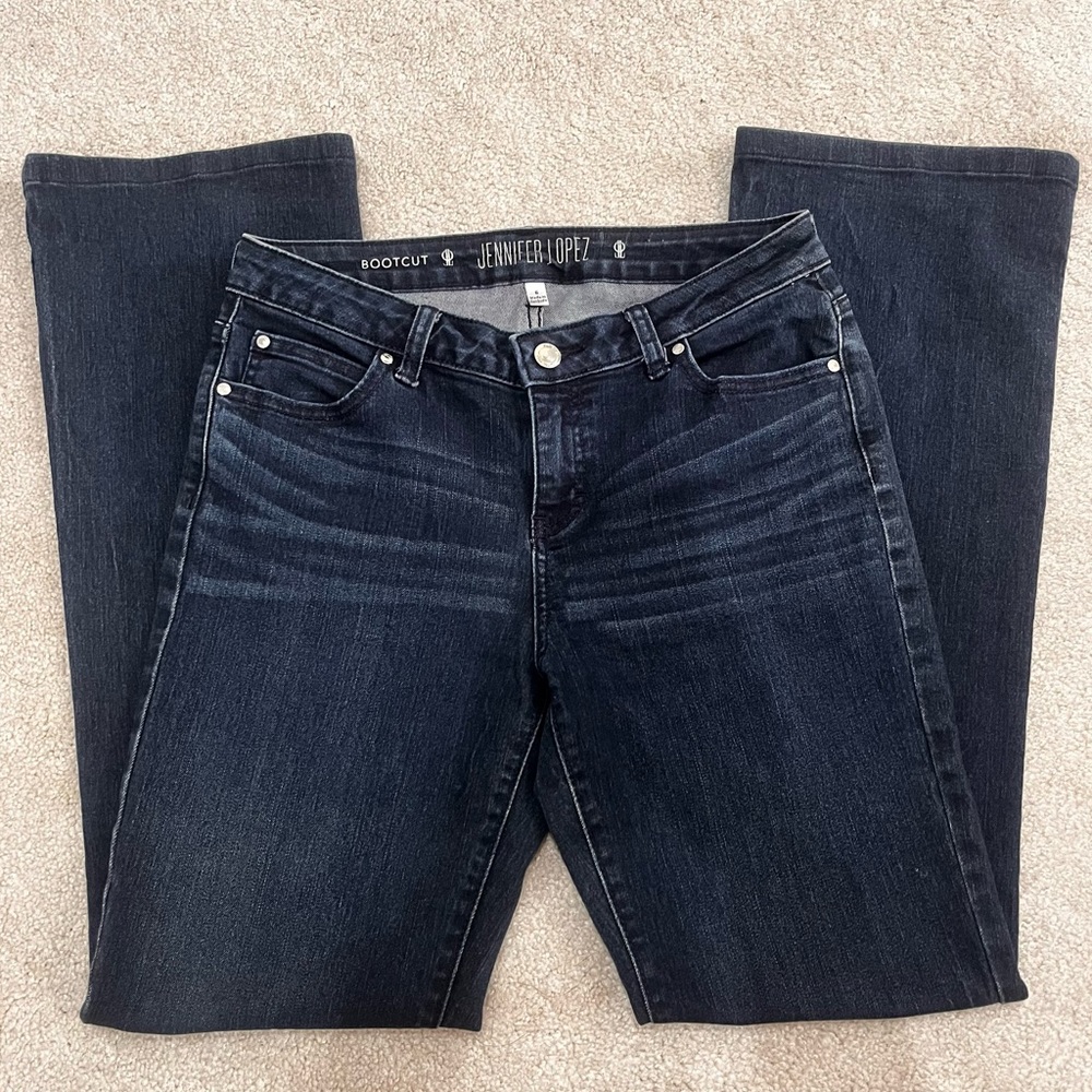 Jennifer Lopez Dark Blue Denim Jeans